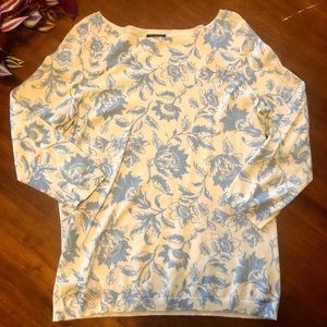 Women’s floral print sweater